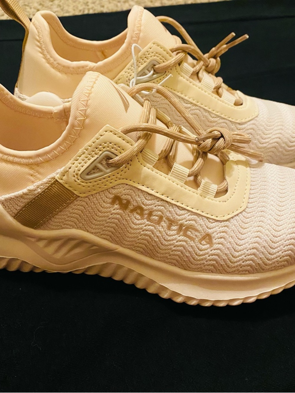 Nautica Women's Pale Peach Athletic Sneakers